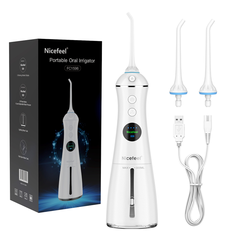 300ml Jet Cordless Water Flosser électrique, 6 modes fonctionnants arrosent Jet Dental Flosser