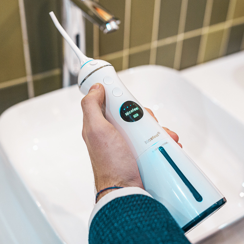 300ml Jet Cordless Water Flosser électrique, 6 modes fonctionnants arrosent Jet Dental Flosser