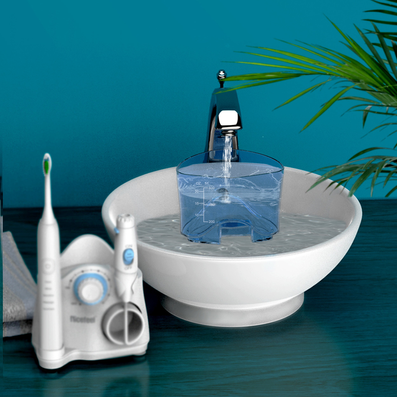 Réservoir dentaire d'ABS d'OEM de blanc de la famille 600ml de Sonic Toothbrush Water Flosser For de produits