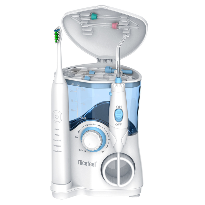 Réservoir dentaire d'ABS d'OEM de blanc de la famille 600ml de Sonic Toothbrush Water Flosser For de produits