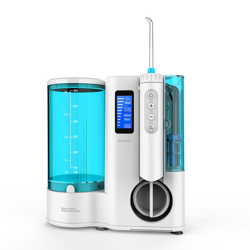 L'eau dentaire orale d'Irrigator de l'ozone blanc Flosser 240V avec la lumière à haute pression de LED