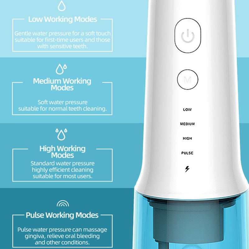 de l'eau orale électrique de l'irrigator DIY de Flosser de soin batterie orale de longue durée ultra
