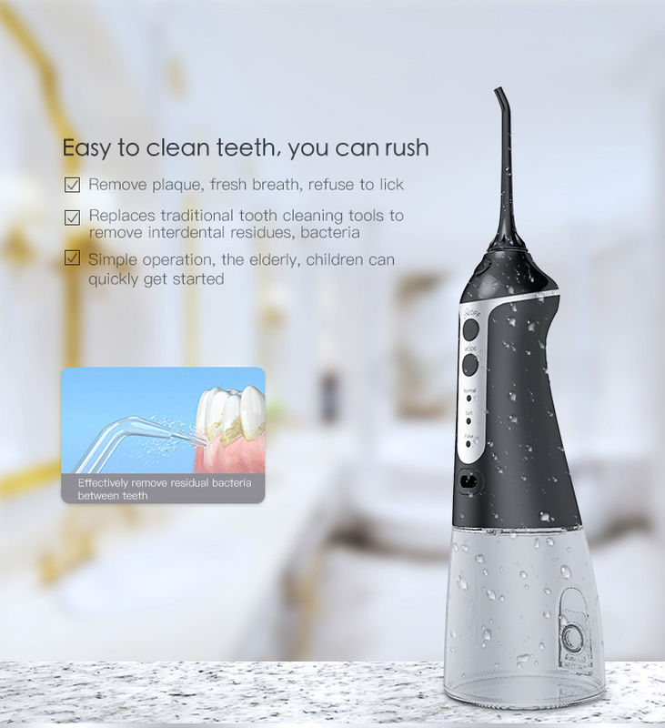 Écoulement à haute pression sans fil d'impulsion de Flosser 30-100psi de l'eau de DC5V Nicefeel