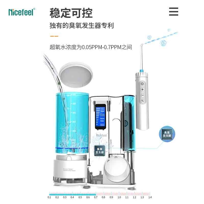 partie supérieure du comptoir Nicefeel Irrigator oral du réservoir 600ml pour le soin oral quotidien